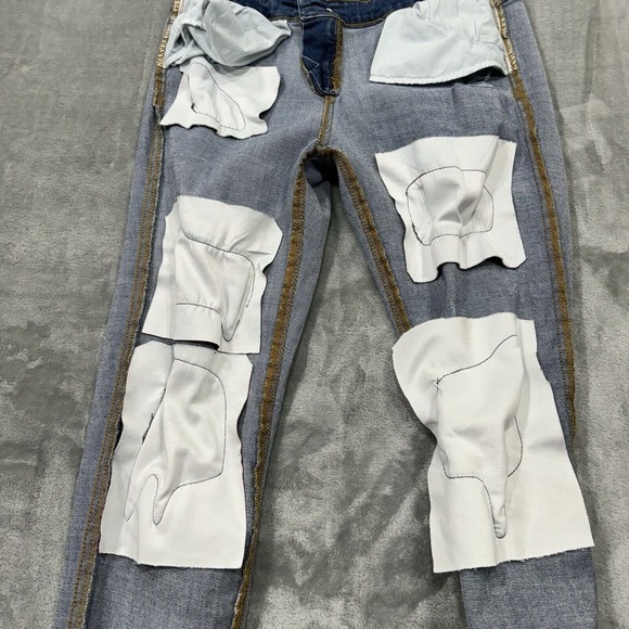 Judy Blue Jeans Womens 9/29 Blue Skinny Fit Stretch Medium Wash Denim Distressed - Picture 9 of 12